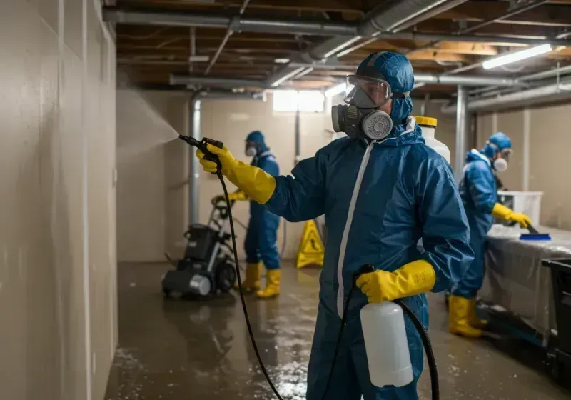 Basement Sanitization and Antimicrobial Treatment process in Ashland, OH